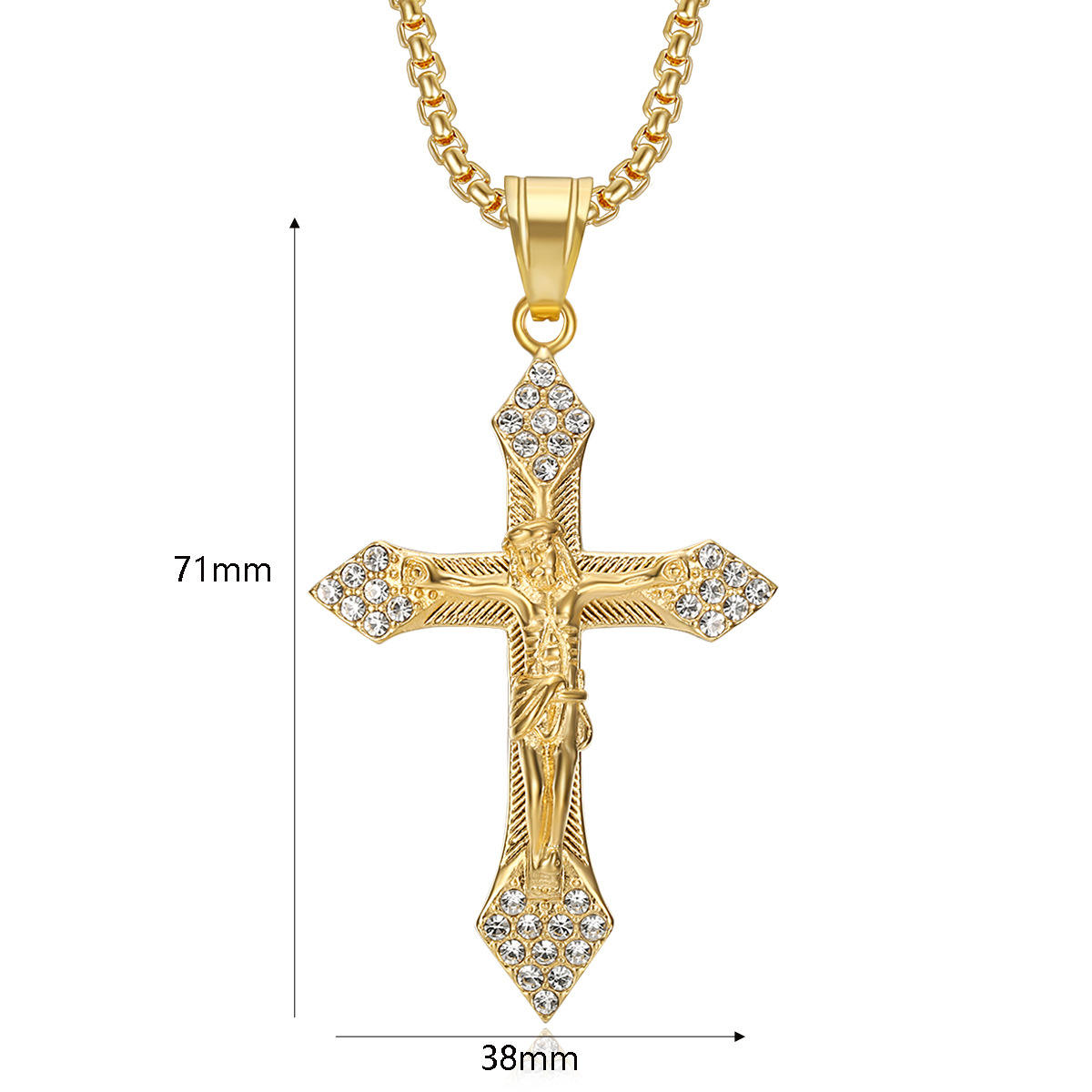 จี้เดี่ยวสีทองขนาดใหญ่