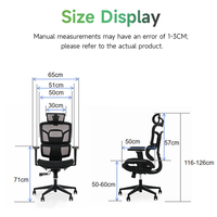 Chaise de bureau ergonomique avec support lombaire, dossier en maille haute élasticité, cadre chromé, hauteur réglable, accoudoirs pivotants, multifonction