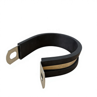 Collier de serrage en caoutchouc de type R, en acier inoxydable, pour câbles de 12 mm, avec coussinets, pour tuyaux et fils, tailles assorties 6-50 mm