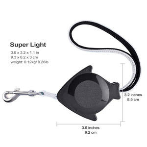 Individuell Bedrucktes Nylon-Hundegeschirr Reflektierendes Leine-Set Neues Design Automatisches Trainingswerkzeug Cartoon-Stil Feder-Dekoration - Product Image 4