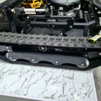 Cortadora de Césped Profesional a Gasolina con Control Remoto, Motor de 4 Tiempos y 608cc, 22PS, Cuchilla Metálica Recta, Herramienta de Jardín de Grado Industrial para Césped
