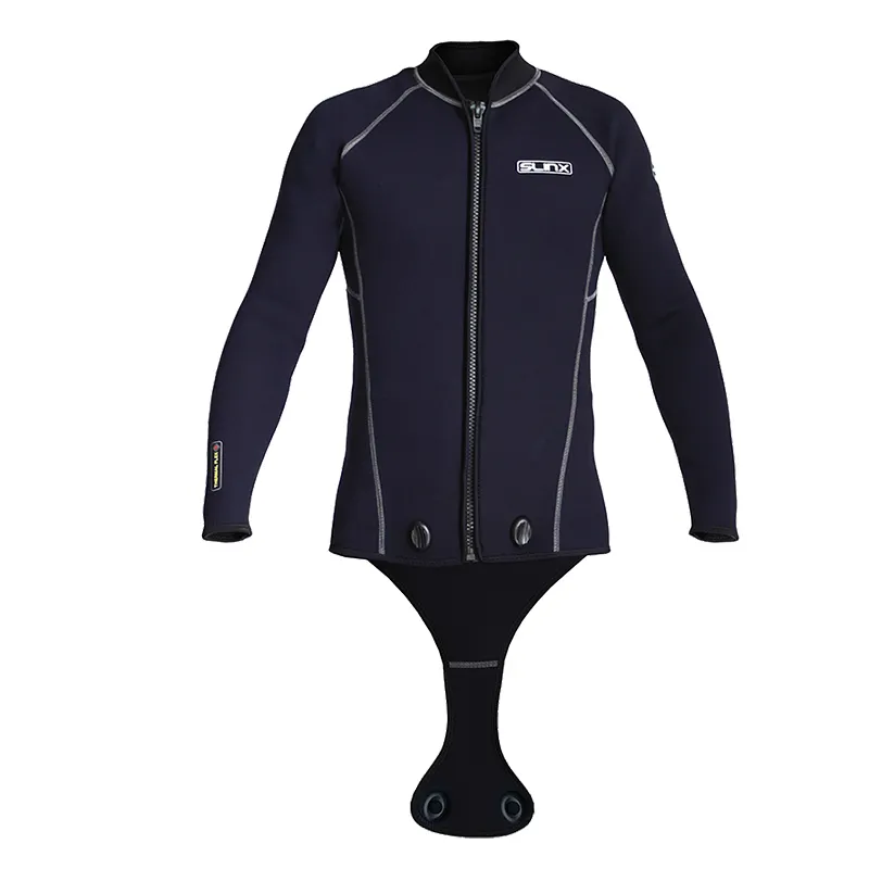 Мужская Неопреновая куртка для подводного плавания 3 мм, гидрокостюм, купальник с защитой от УФ излучения, топ для плавания и серфинга, куртка для дайвинга, гидрокостюм для серфинга