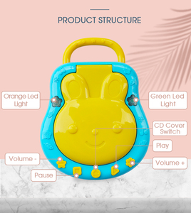 <span class=keywords><strong>Lecteur</strong></span> <span class=keywords><strong>CD</strong></span> électrique portable OEM pour bébé Instrument de musique électronique en plastique avec fonctionnalités éducatives Style Toy Box Sound - Product Image 4