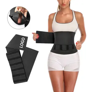 300-600cm lange hochela tische Latex Bauch Bauch Wrap Gym Trimmer Gürtel Gürtel Taille Trainer Abnehmen Bauch Wrap