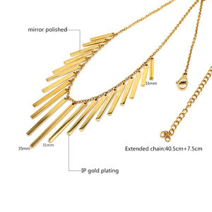 <span class=keywords><strong>Collier</strong></span> ras du cou à pampilles dorées pour femmes/hommes, pendentif minimaliste, chaîne à maillons, bijoux, <span class=keywords><strong>collier</strong></span> femme - Product Image 2