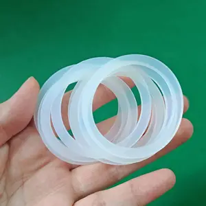 Professional standard Transparent White Food Grade Gasket Seal Silicone Round rubber Gasket