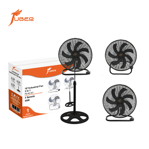 Ventilateur 3-en-1 en métal sur pied, mural et de bureau avec moteur en cuivre AC pour le refroidissement commercial, ventilateur industriel 3-en-1 de 18 pouces - Product Image 1