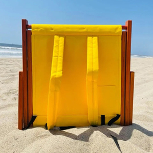 Marco de <span class=keywords><strong>madera</strong></span> duradero con logotipo personalizado, silla de playa de tela resistente al agua de poliéster, almacenamiento <span class=keywords><strong>plegable</strong></span>, <span class=keywords><strong>tumbona</strong></span> con respaldo ajustable - Product Image 3