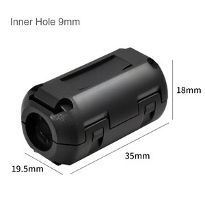 Chất lượng cao EMI ức chế <span class=keywords><strong>Ferrite</strong></span> Vòng Lõi Clip-on <span class=keywords><strong>Ferrite</strong></span> hạt và chip cho cáp tín hiệu hiệu hiệu quả em đàn áp - Product Image 6