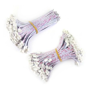 Kabel datar 2468 putih merah kustom xh2.54 kawat koneksi terminal 2 3 4 pin - Product Image 4