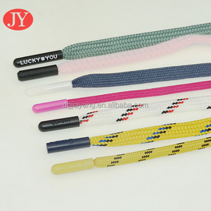 Bán buôn vòng tùy chỉnh hoodie drawcord vẽ dây chuỗi ren bện Polyester Rope Silicone nhúng nhựa hoodie dây rút - Product Image 3