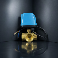 Vanne à boisseau sphérique motorisée 3 voies en laiton de 1 pouce, étanche, DC12V, type L/T, actionnée électriquement, haute qualité, prix bas, OEM pour l'eau
