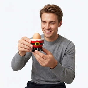 Bol personnalisé biodégradable imprimé en 3D en forme de Père Noël, vaisselle de Noël unique, design artistique moderne, cadeau familial - Product Image 4