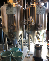 Cuve de Fermentation en Acier Inoxydable SUS304 de 1000L, 2000L, 3000L avec Contrôle PLC pour Brasserie Artisanale et Fabrication de Kombucha