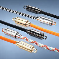 Cable de Carga Rápida de 240W Tipo C con Correa de Silicona para Muñeca, Cordón para Teléfono Antirrobo, Cable de Datos Trenzado Resistente