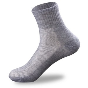 Chaussettes Courtes <span class=keywords><strong>Homme</strong></span> Classiques Simples Noir Blanc Gris Respirantes En Gros pour Affaires et Sport - Product Image 6