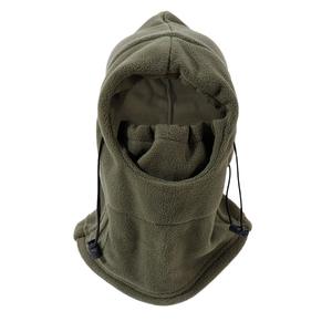 Capucha ajustable para clima frío, forro polar, máscara de esquí de camuflaje verde, guantes de caza al aire libre a prueba de viento para pesca de <span class=keywords><strong>carpa</strong></span> - Product Image 6
