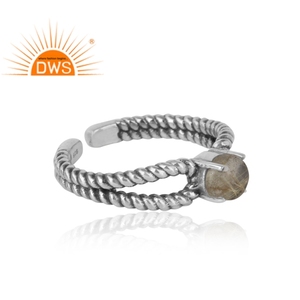 แหวนพลอยสีดำรุงทำด้วยมือแหวนเงินสเตอร์ลิง925แหวนออกซิไดซ์เครื่องประดับคอลเลกชันที่สวยงาม - Product Image 6