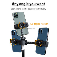 Support de téléphone portable pour bureau, réglable en hauteur et en angle, support de téléphone rotatif pour bureau
