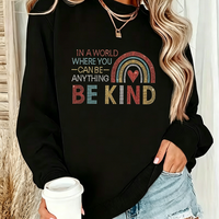 Transferts thermocollants en strass « Be Kind » pour T-shirts – Vente en gros usine