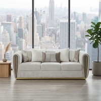 Canapé d'angle moderne de luxe italien en tissu velours côtelé rembourré, modules carrés en mousse, pieds en bois massif, pour salon