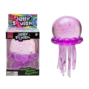 NOUVEAU Schylling NeeDoh Fuzz Ball Jellyfish Squishy Plush Blind Box Jouet en peluche souple à presser pour les 3 à 14 ans, anti-stress et cadeau sensoriel - Product Image 2