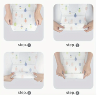 Tabliers jetables de bavoirs pour bébés d'enfants nouveau-nés non tissés à impression personnalisée