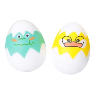Vente en gros usine OEM Populaire Jouets anti-stress Fidget en TPR souple en forme d'œuf à presser, motifs Mignons Canard et Dinosaure pour Enfants - Product Image 1