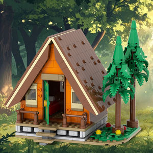 City MINI Maisonnette dans les Arbres Cabane dans les <span class=keywords><strong>Bois</strong></span> Modèles de <span class=keywords><strong>Construction</strong></span> Kits Cadeaux Jouets Parc DIY MOC Blocs de <span class=keywords><strong>Construction</strong></span> Jouets pour Enfants MOC4183 - Product Image 1