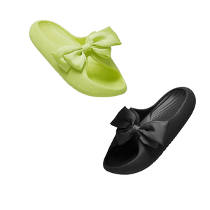 Pantuflas de Mujer Modernas y Elegantes con Correa de Lazo de EVA Suave, Duraderas y Ligeras, con Amortiguación para Masaje, para Otoño/Invierno - Product Image 1