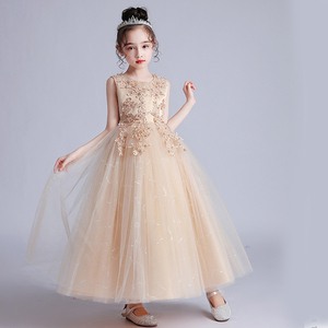 Vestidos de novia largos y esponjosos al por mayor personalizados para niñas, vestido de princesa de tul, ropa para actuaciones en festivales infantiles de 3 a 15 años - Product Image 2