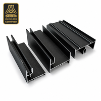 Profilé de plinthe en aluminium série 6000 moderne, extrusion pour bande LED, découpe pour décoration intérieure de sol