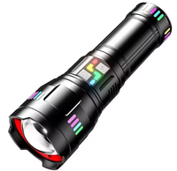 Lampe torche tactique LED personnalisée 2000 lumens, rechargeable par USB, en alliage d'aluminium, indice de protection IP65, portée de plus de 850 m, à intensité variable, pour la chasse et les situations d'urgence
