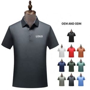 Grade High Quality Men Polo T Shirts Casual Solid Print Short Sleeve With Custom Logo Unisex Plus Size - Product Image 1