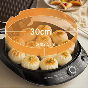 Plancha eléctrica Bear DBC-P15R5 con calentamiento de doble cara y revestimiento antiadherente para hacer crepes y panqueques - Product Image 3