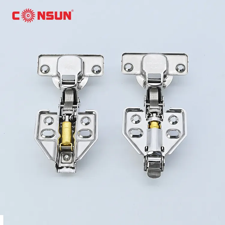Consun Furnitures Accessories Hinge Krytox Interior Concealed Hydraulic Clip On Screw On Soft Close Cabinet Kitchen Hinges