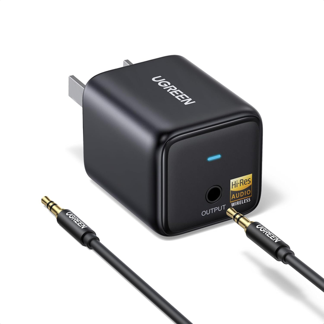 UGREEN Bluetooth 6.0 LDAC Audio Adapter for TV Home Speakers, High-Resolution Wireless Audio Bluetooth Receiver