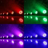 Luz LED Par 18x10w RGBW 4en1, Luces LED Par Can para Bodas, Fiestas, Iluminación de Escenario DMX Parled