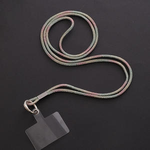 Portachiavi fai da te Anti smarrimento vuoto portachiavi per iPhone 15 pro max supporto collo Patch <span class=keywords><strong>Mobile</strong></span> custodia per telefono cordino in corda - Product Image 5