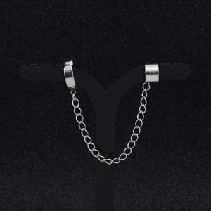 Nouveauté 2026 : Boucles d'oreilles tendance unisexe style hip-hop, design rétro simple et original, plaqué argent, vente en gros de bijoux. - Product Image 5