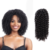 Cheveux synthétiques courts et doux de 8 pouces, style Marley Bob, pour tresses torsadées bouclées crépues ombrées, pour femme