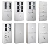 Meubles de bureau, armoire à dossiers verticale en acier avec 4 tiroirs verrouillables, format lettre, avec 2 clés