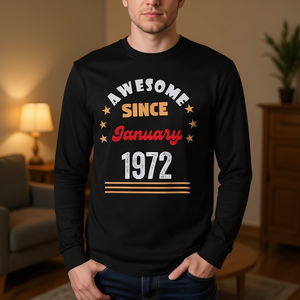 Fantastica maglietta vintage a maniche lunghe dal gennaio del 1972 - Product Image 3