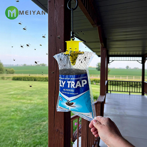 Piège à mouches à l'état solide suspendu pour l'extérieur, attrape-insectes de jardin, grand sac, piège à mouches des fruits, imperméable, écologique - Product Image 6