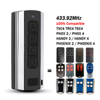 Control remoto para garaje/puerta con clonación cara a cara TSC4 TRC4 TXC4 PHOX HANDY PHOENIX 2 de 4 botones, 433,92 MHz