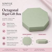 Boîte cadeau hexagonale haut de gamme en papier kraft avec revêtement UV, boîte à bijoux personnalisée en gros avec fermeture magnétique, disponible en plusieurs couleurs