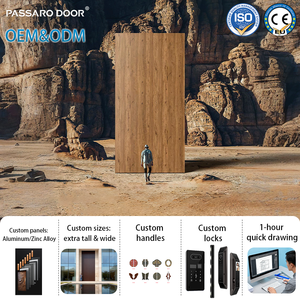 Puertas <span class=keywords><strong>de</strong></span> <span class=keywords><strong>Entrada</strong></span> Exteriores <span class=keywords><strong>de</strong></span> Aluminio Personalizadas para Jardín, Casa y Villa, Venta Directa <span class=keywords><strong>de</strong></span> Fábrica OEM PSL 2026, Precio al por Mayor - Product Image 4