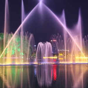 Fuente <span class=keywords><strong>de</strong></span> Agua Holográfica 3D para Exteriores <span class=keywords><strong>de</strong></span> Acero Inoxidable con Proyección <span class=keywords><strong>de</strong></span> Películas, Espectáculo Musical, Bailarinas y Luces Láser - Product Image 1