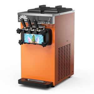 Automatic Table Top Three Flavor Soft Serve Ice <b>Cream</b> Making Machine <b>Maker</b> Soft Ice <b>Cream</b> Machine 3 Flavor - Product Image 4