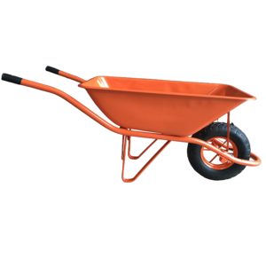 <span class=keywords><strong>Promotion</strong></span> d'usine : <span class=keywords><strong>Brouette</strong></span> de 75 litres avec plateau en acier et roue pneumatique pleine 4.00-8 pour usage en construction, en métal - Product Image 1
